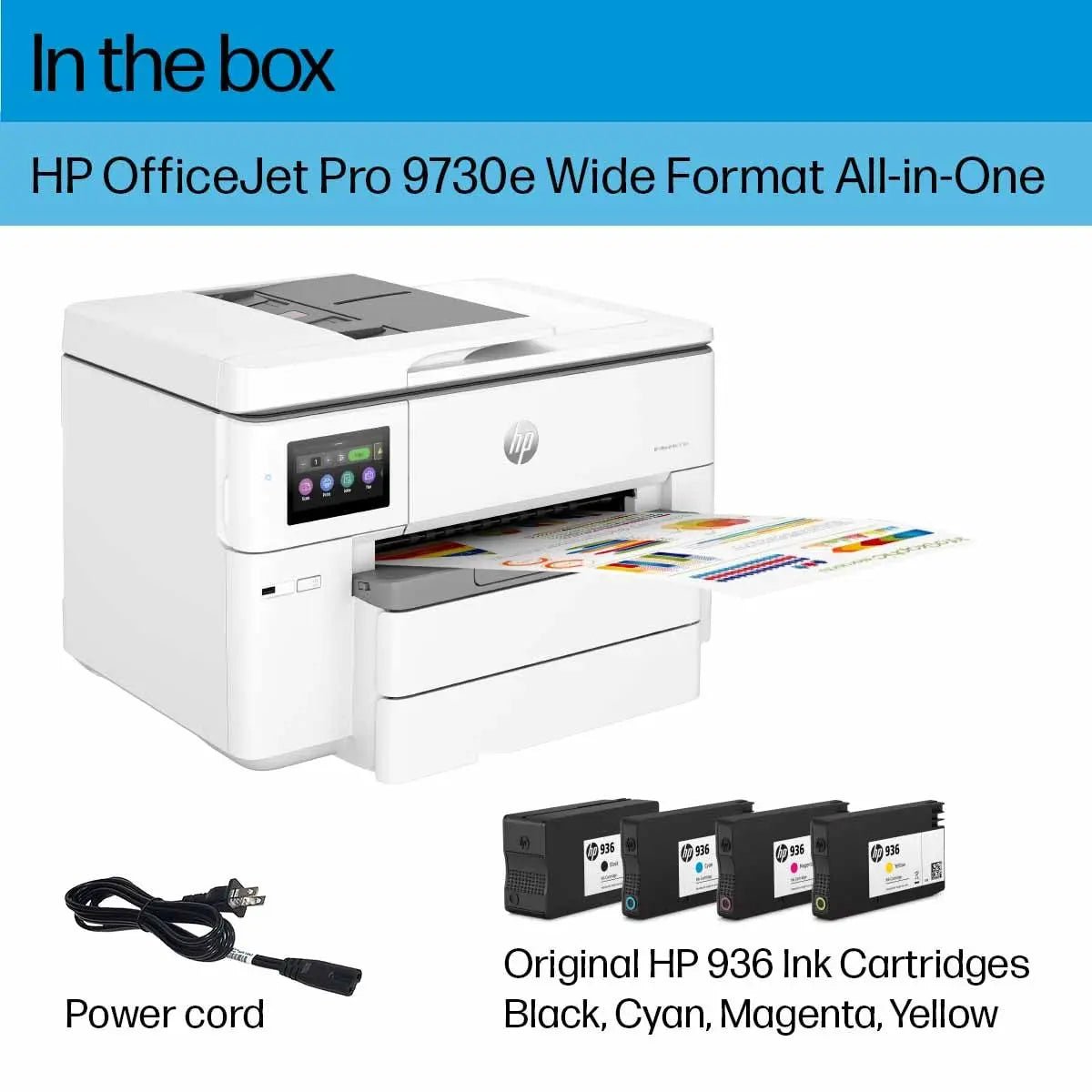 HP OfficeJet Pro 9730e Wide Format Wireless All - in - One Color Inkjet Printer - North State Signs & Printing