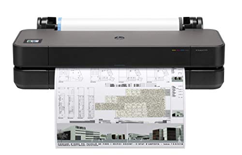 HP DesignJet T210 Large Format 24-inch Plotter Printer with Modern Office Design (8AG32A) Black - Office Printer