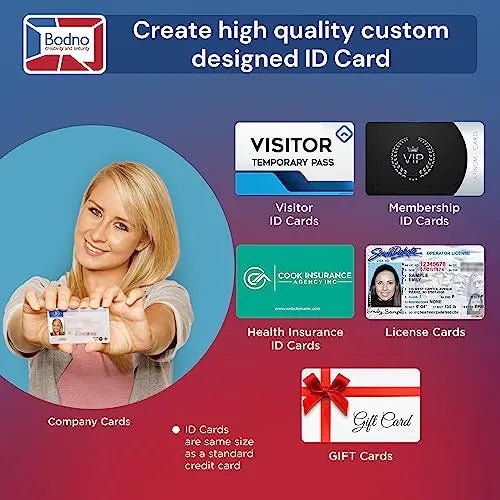 ID Card Printer Evolis Zenius Single Sided & Complete Supplies Package with Bodno Silver Edition ID Software - North State Signs & Printing
