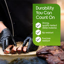 Inspire Black Heavy Duty Nitrile Gloves 6 Mil Nitrile Chemical Resistant Medical Cooking Cleaning Disposable Black Gloves (Black Nitrile Box Of 100, Large) - North State Signs & Printing