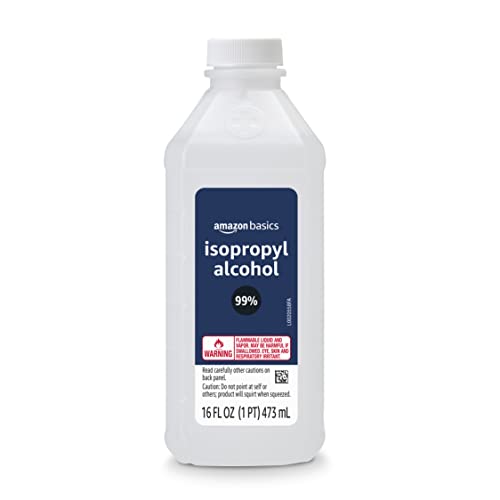 Amazon Basics 99% Isopropyl Alcohol First Aid For Technical Use,16 Fluid Ounces 1-Pack (Previously Solimo)