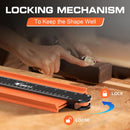 JOREST Contour Gauge with Lock (10 Inch), Gifts Ideas for Men Dad Carpenter Handyman, Profile Tool for Tile Flooring, Carpet laying, Woodworking, Measuring Angle/Shape/Outline/Edge - North State Signs & Printing