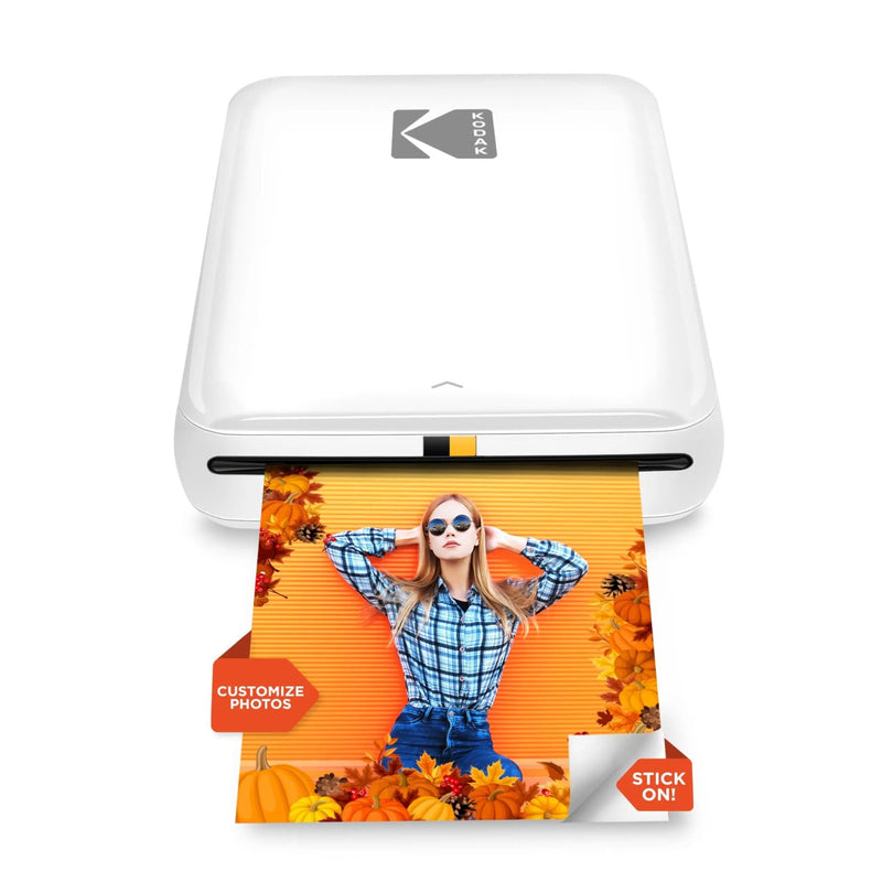 KODAK Step Instant Smartphone Photo Printer - Portable Mini Color Wireless Mobile Printer - Zink 2x3” Sticky - Back Photos - Bluetooth Compatible with iOS & Android Devices - Fun Editing App - White - North State Signs & Printing