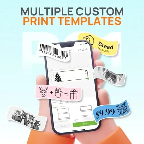 Label Maker Machine with Tape, Nelko, P21 Bluetooth Label Printer, Wireless Mini Label Makers with Multiple Templates for Organizing Office Home, White - North State Signs & Printing