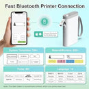 Label Maker Machine with Tape, Nelko, P21 Bluetooth Label Printer, Wireless Mini Label Makers with Multiple Templates for Organizing Office Home, White - North State Signs & Printing