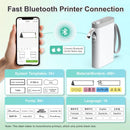 Label Maker Machine with Tape, Nelko P21 Portable Bluetooth Label Printer, Wireless Handheld Sticker Maker Mini Label Makers with Multiple Templates, Light Yellow - North State Signs & Printing