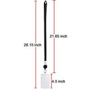 Lanyard Black Retractable Badge Reel with Badge Reel Clip for id Card Badges Holders Vertical Punched Zipper Waterproof 2 Pack YOUOWO - North State Signs & Printing