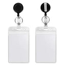 Lanyard Black Retractable Badge Reel with Badge Reel Clip for id Card Badges Holders Vertical Punched Zipper Waterproof 2 Pack YOUOWO - North State Signs & Printing