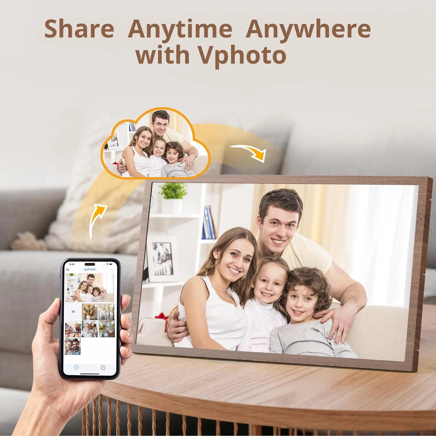 Large Digital Picture Frame Dragon Touch 21.5 inch Screen - North State Signs & Printing