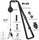 Leather Badge Holder and Adjustable Retractable Lanyards, Quick Release Buckle and Safety Breakaway Lanyards with Swivel Metal Clasp for Offices, Staff, Students, Employees - North State Signs & Printing