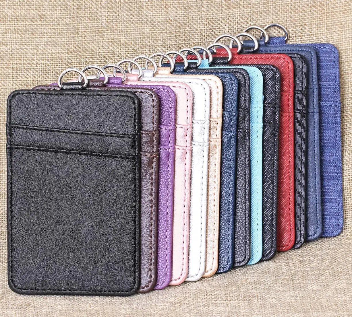 Leather Badge Holder and Adjustable Retractable Lanyards, Quick Release Buckle and Safety Breakaway Lanyards with Swivel Metal Clasp for Offices, Staff, Students, Employees - North State Signs & Printing