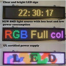 LED display with WiFi+USB, P10 RGB color sign 40" x 8" with high resolution and new SMD technology. Perfect solution for advertising, programmable scrolling sign, message board, OUTDOOR and indooe use - North State Signs & Printing
