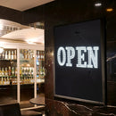 LED Open Signs for Business, 40"x14" Extra Jumbo Unique Design Super Bright Open Sign with Chain, High Visibility Open Sign for Stores Bar Hotel Retail Shops Window Salon Office - North State Signs & Printing