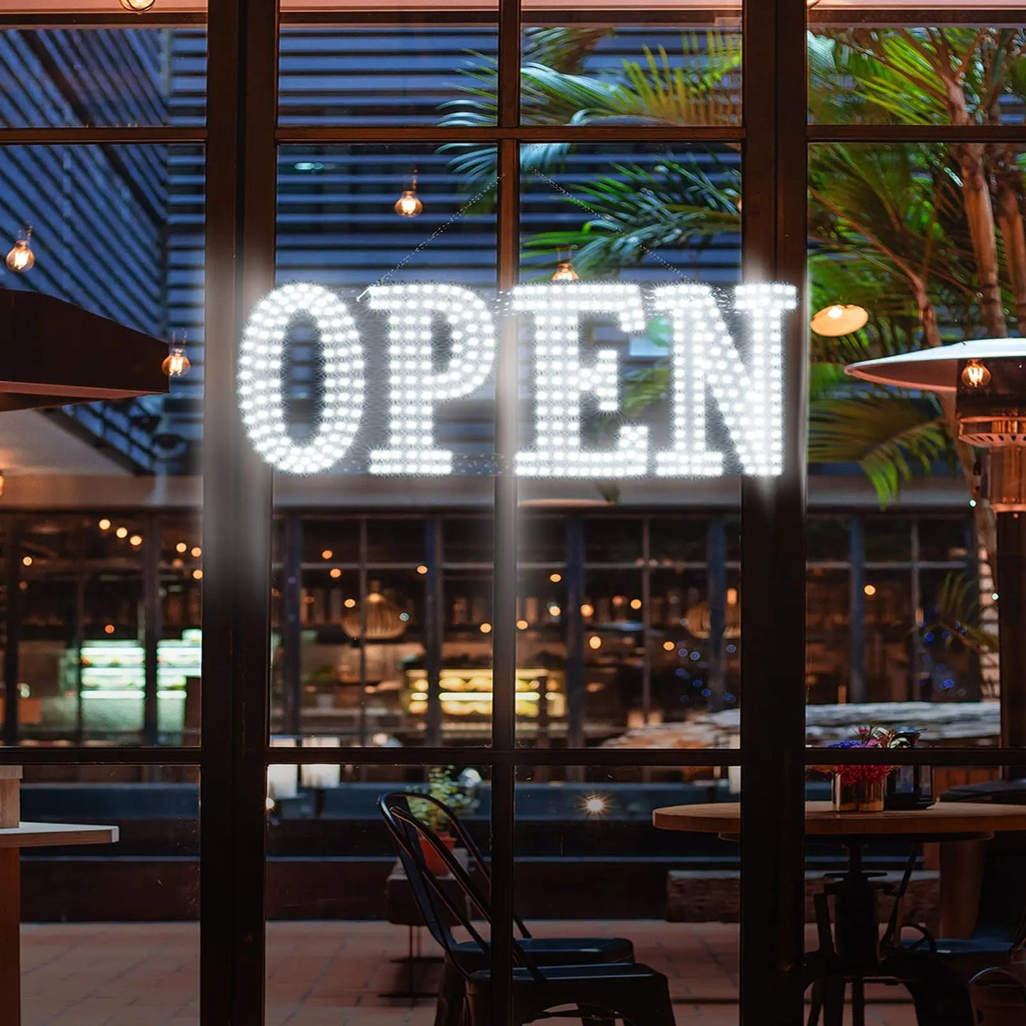 LED Open Signs for Business, 40"x14" Extra Jumbo Unique Design Super Bright Open Sign with Chain, High Visibility Open Sign for Stores Bar Hotel Retail Shops Window Salon Office - North State Signs & Printing