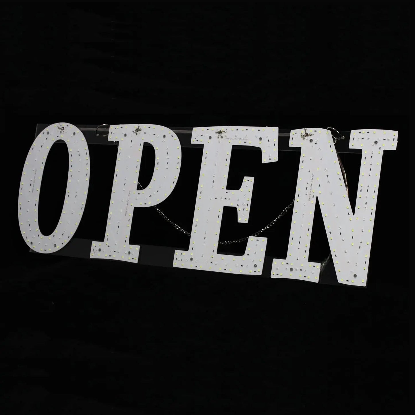 LED Open Signs for Business, 40"x14" Extra Jumbo Unique Design Super Bright Open Sign with Chain, High Visibility Open Sign for Stores Bar Hotel Retail Shops Window Salon Office - North State Signs & Printing