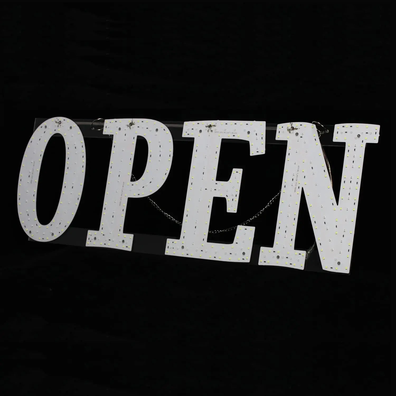 LED Open Signs for Business, 40"x14" Extra Jumbo Unique Design Super Bright Open Sign with Chain, High Visibility Open Sign for Stores Bar Hotel Retail Shops Window Salon Office - North State Signs & Printing