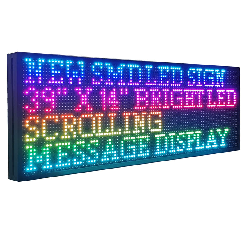 DS ledsign LED Sign P10 Outdoor 39’’ x 14’’ with High Resolution Programmable LED Scrolling Sign Display