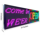 LED Sign P10 Outdoor 39" x 14" with High Resolution Programmable LED Scrolling Sign Display and Perfect Solution for Advertising - North State Signs & Printing
