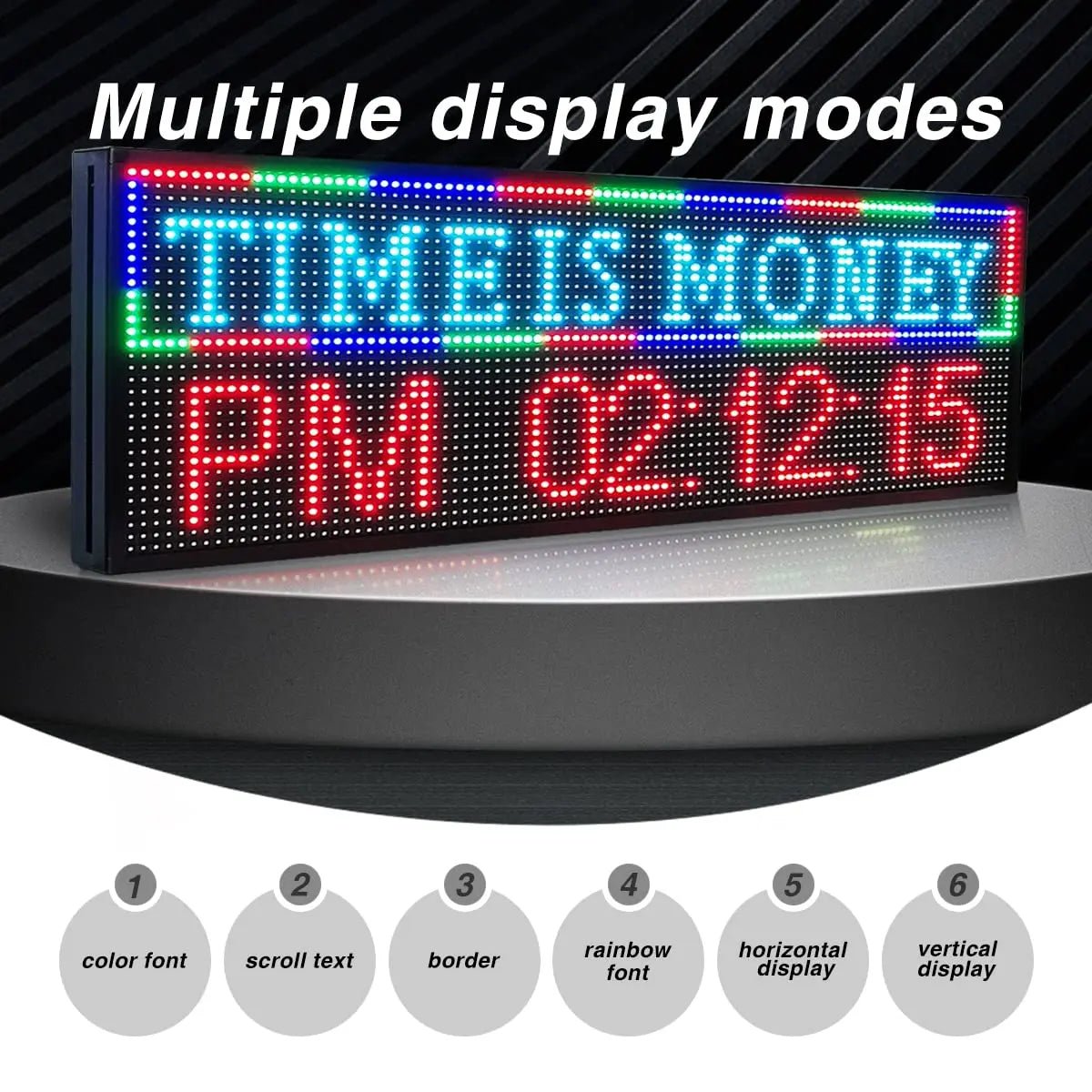 LED Sign P10 Outdoor 39" x 14" with High Resolution Programmable LED Scrolling Sign Display and Perfect Solution for Advertising - North State Signs & Printing