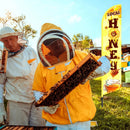 Local Honey Advertising Feather Banner with Flag Pole Kit 12 ft Remagr 2 Pcs Feather Banner Sign Windless Business Flags Honey for Sale Sign for Ice Cream Advertising Outside Business - North State Signs & Printing