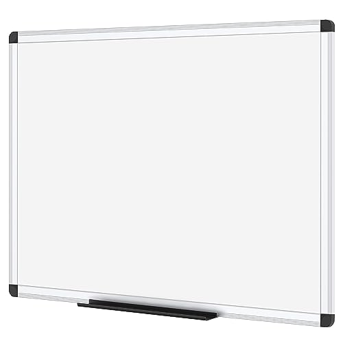 VIZ-PRO Magnetic Dry Erase Board 36 X 24 Inches Silver Aluminium Frame - Dry Erase Frames