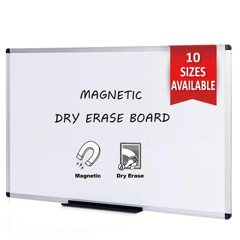 Magnetic Dry Erase Board, 6' x 4', Silver Aluminium Frame VIZ - PRO - North State Signs & Printing
