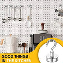 Magnetic Hooks, 30lbs+ Heavy Duty Magnetic Hooks Cruise for Hanging, Super Strong Magnet Hooks for Cruise Cabin, Refrigerator, Classroom, Magnetic Metal Hooks for Grill (Sliver, Pack of 20) - North State Signs & Printing
