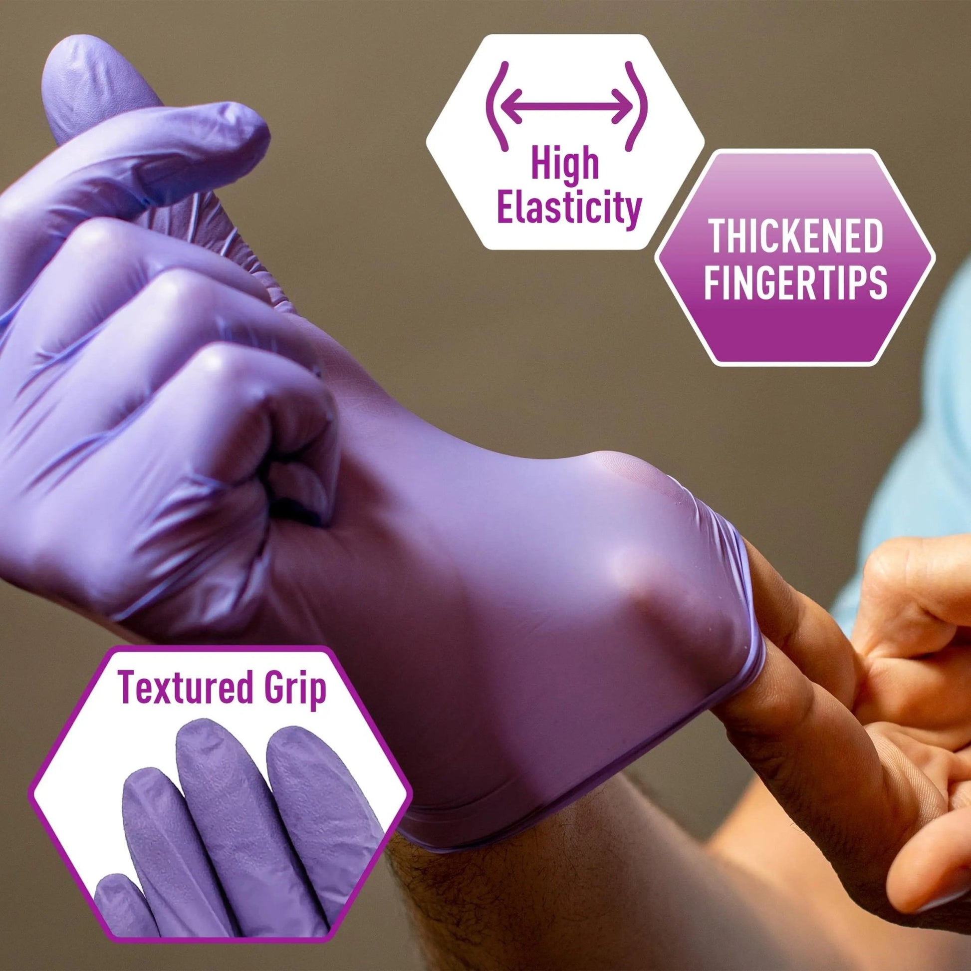 MedPride Powder - Free Nitrile Exam Gloves, Iris Blue, Medium, Box/100 - North State Signs & Printing