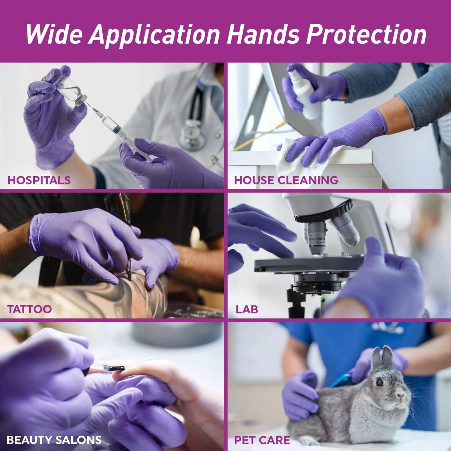 MedPride Powder - Free Nitrile Exam Gloves, Iris Blue, Medium, Box/100 - North State Signs & Printing