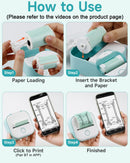 Memoking Print Pods Mini Printer - Sticker Printer T02 Portable Thermal Printer Inkless Sticker Maker Machine Bluetooth Pocket Printer Phone Printer for Study Graphics, Anatomical Diagrams, Photos - North State Signs & Printing