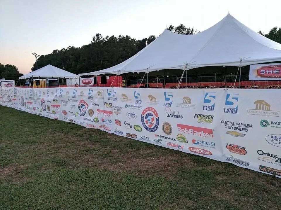 Mesh Banners, Construction Fence Banners, Barricades, and Scrims - North State Signs & Printing