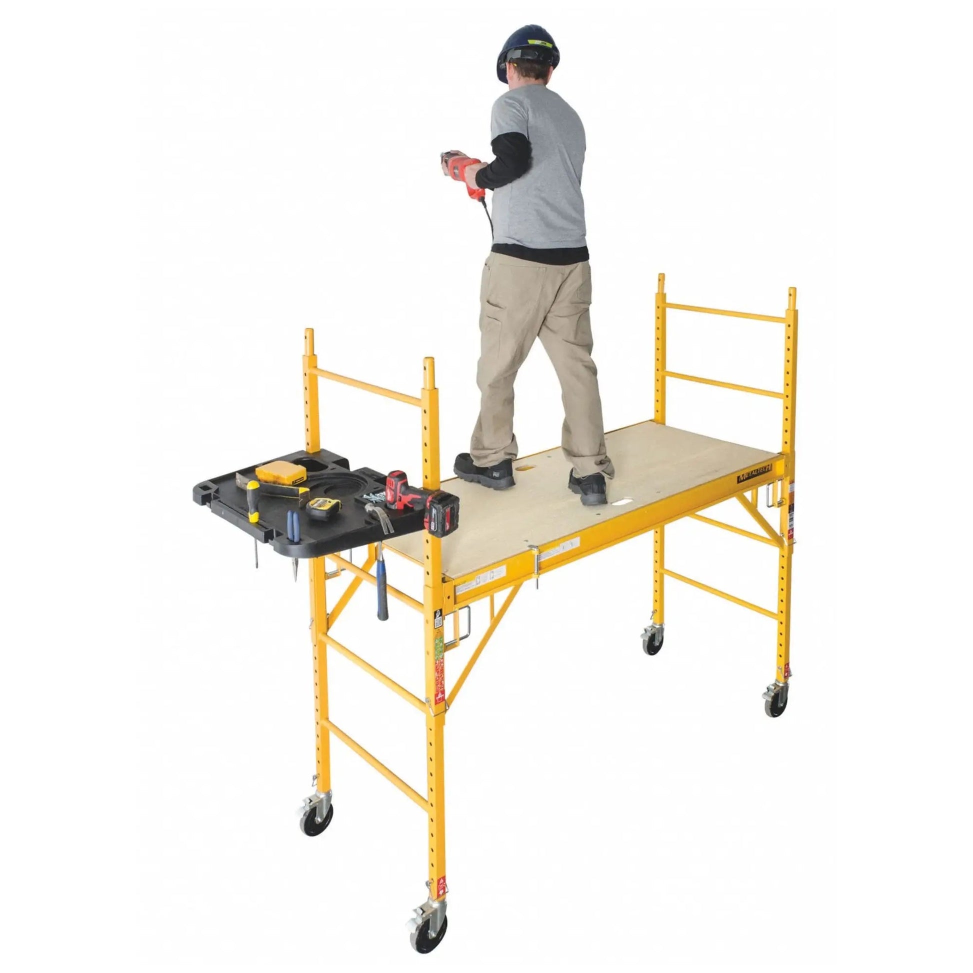 MetalTech Scaffolding Platform, Bakers Scaffold Ladder Roofing Equipment, 6 ft - North State Signs & Printing