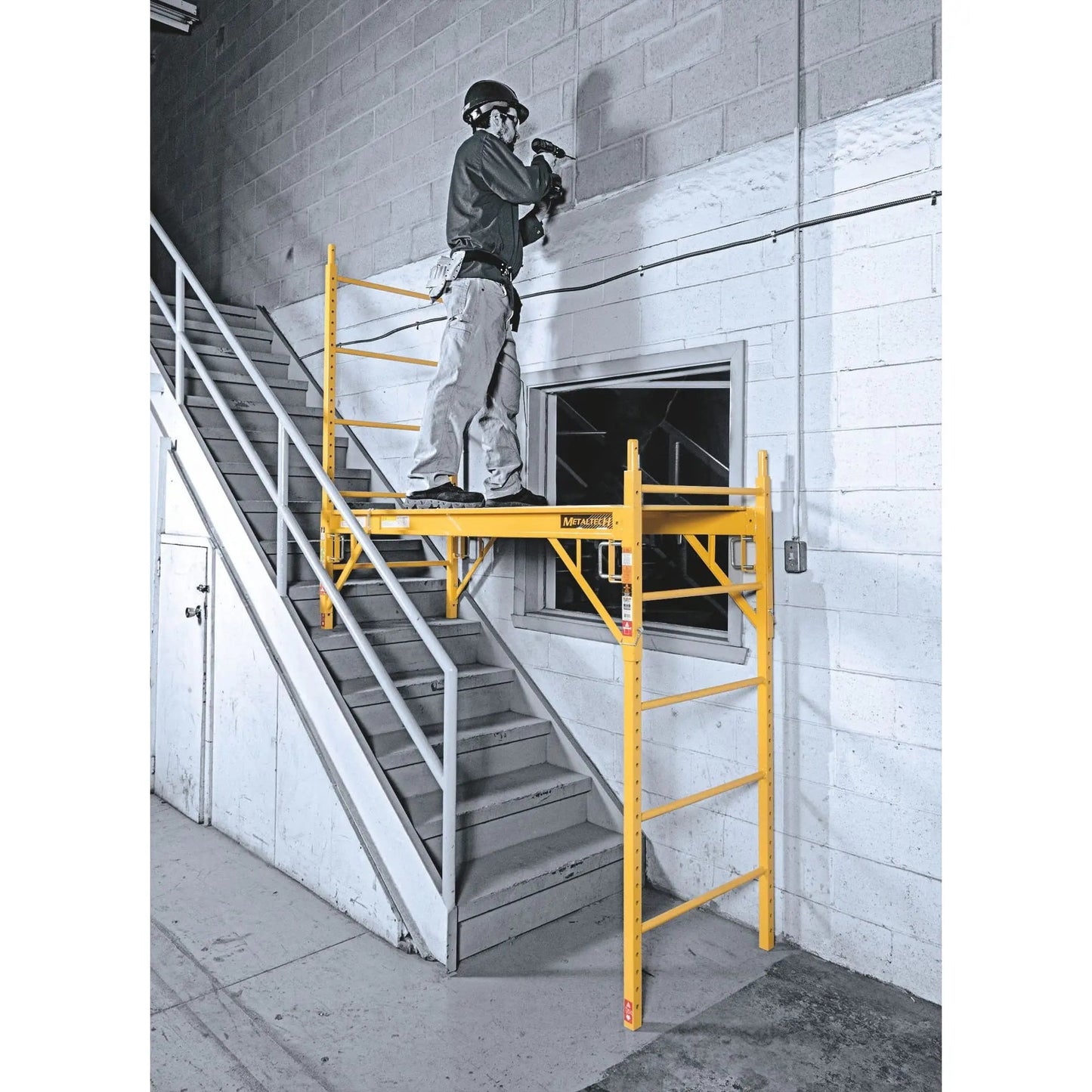 MetalTech Scaffolding Platform, Bakers Scaffold Ladder Roofing Equipment, 6 ft - North State Signs & Printing