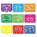 Mexican Party Banner DomeStar 18 Feet Plastic Fiesta Banner Cinco de Mayo Dia De Los Muertos Decor Day of The Dead Papel Picado Decorations Mexican Fiesta Garland for Mexican Party Supplies - North State Signs & Printing