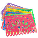 Mexican Party Banner DomeStar 18 Feet Plastic Fiesta Banner Cinco de Mayo Dia De Los Muertos Decor Day of The Dead Papel Picado Decorations Mexican Fiesta Garland for Mexican Party Supplies - North State Signs & Printing