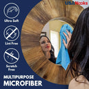 Microfiber Cleaning Cloth Grey - 12 Pcs (12.5"x12.5") USANOOKS - High Performance - 1200 Washes, Ultra Absorbent Microfiber Towel Weave Grime & Liquid for Streak - Free Mirror Shine - Car Washing Cloth - North State Signs & Printing