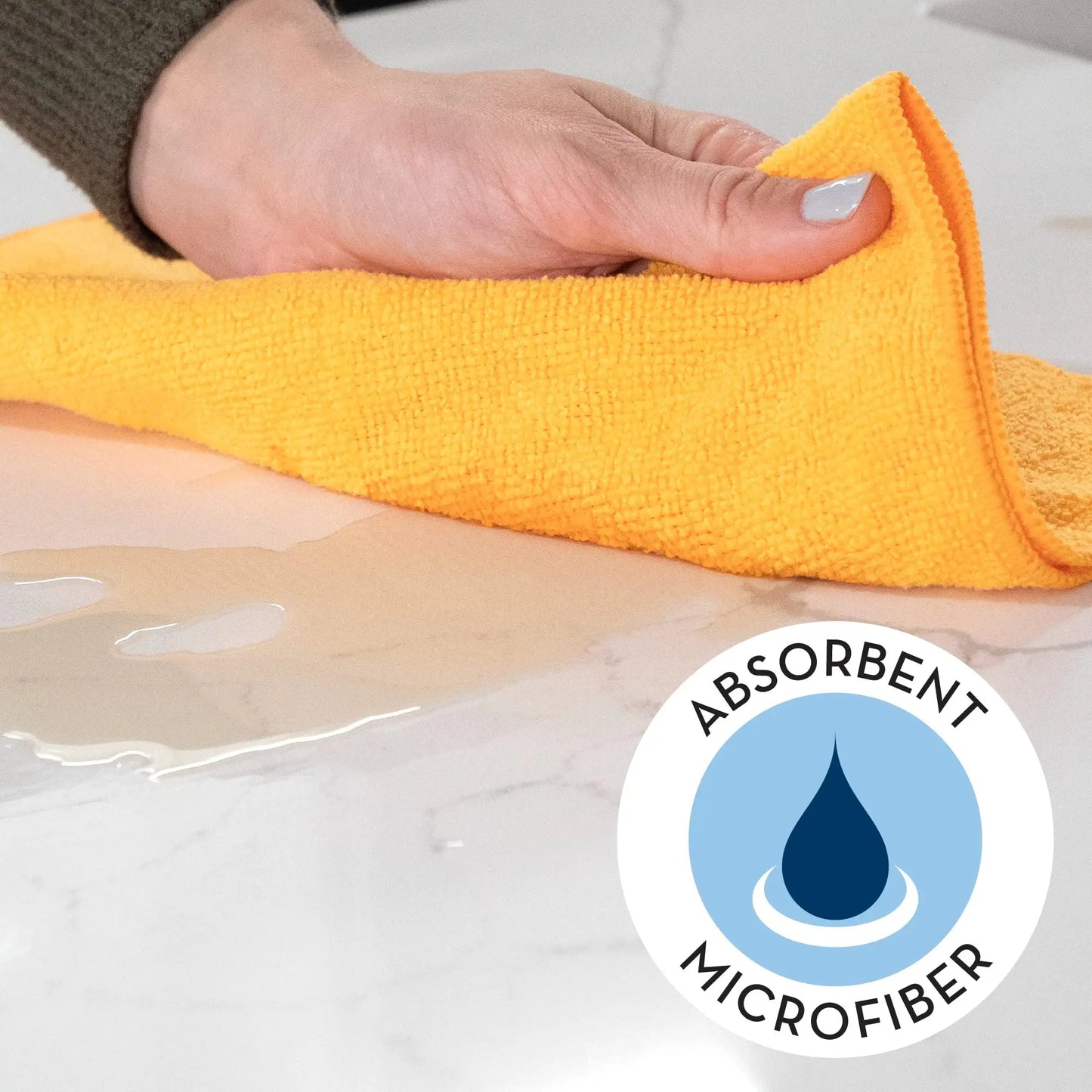 Microfiber Cleaning Cloth, S&T INC. 100 Pack, Bulk Microfiber Towel for Home, Reusable Microfiber Towels for Cars, Assorted, 11.5 in. x 11.5 in., 100 Count - North State Signs & Printing