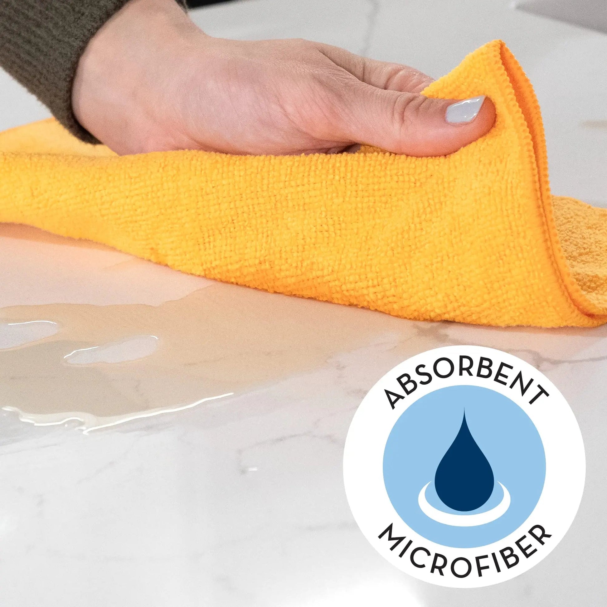 Microfiber Cleaning Cloth, S&T INC. 100 Pack, Bulk Microfiber Towel for Home, Reusable Microfiber Towels for Cars, Assorted, 11.5 in. x 11.5 in., 100 Count - North State Signs & Printing