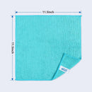 Microfiber Cleaning Cloth,12 Pack Cleaning Rag, Cleaning Towels with 4 Color Assorted, HOMEXCEL, 11.5"X11.5"(Green/Blue/Yellow/Pink) - North State Signs & Printing
