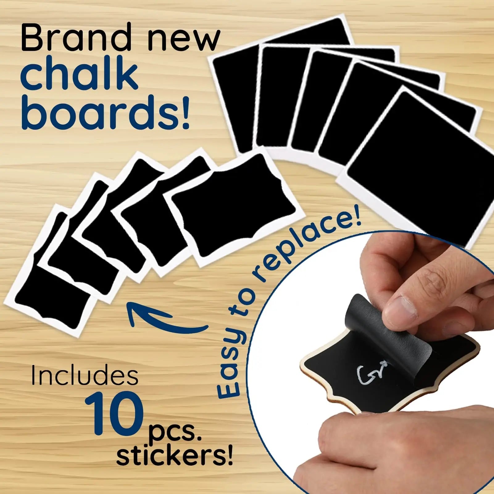 Mini Chalkboard Signs, 20 Pack Framed Small Chalkboard Labels with Easel Stand, Wooden Blackboard for Table Numbers, Food Signs, Wedding Signs, Message Board, Place Cards and Event Decorations - North State Signs & Printing