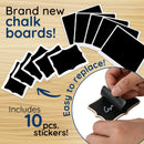 Mini Chalkboard Signs, 20 Pack Framed Small Chalkboard Labels with Easel Stand, Wooden Blackboard for Table Numbers, Food Signs, Wedding Signs, Message Board, Place Cards and Event Decorations - North State Signs & Printing