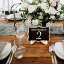 Mini Chalkboard Signs, 20 Pack Framed Small Chalkboard Labels with Easel Stand, Wooden Blackboard for Table Numbers, Food Signs, Wedding Signs, Message Board, Place Cards and Event Decorations - North State Signs & Printing