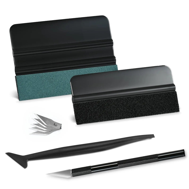 NEWISHTOOL Car Window Tint Installation Kit - Vinyl Wrap Tools With Felt Squeegee, Micro Squeegee, Razor Blade Knife - North State Signs & Printing