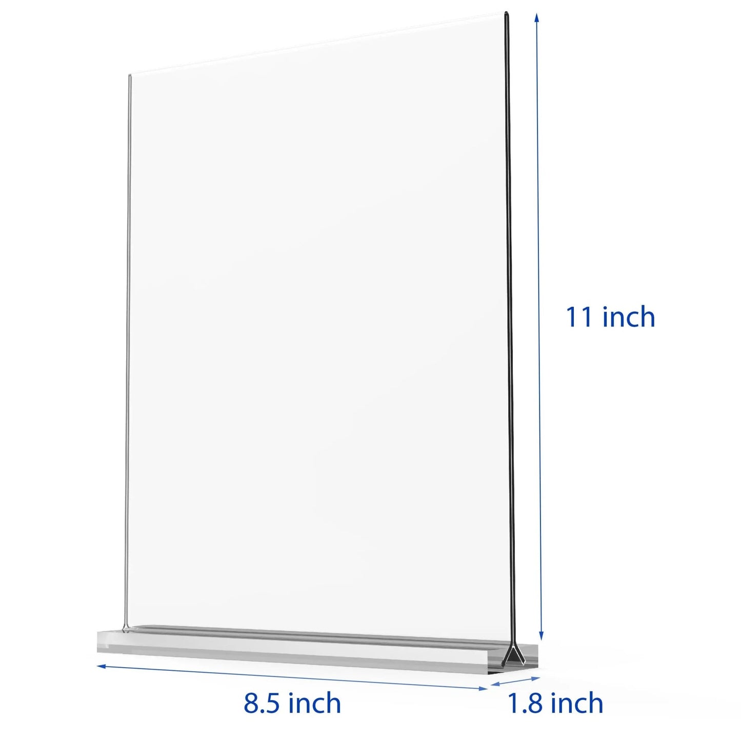 newnewshow 8.5x11 Acrylic Sign Holder 3 Pack Vertical Double - Sided Display (Optional 8.5x11 8.5x5.5 5x7 Horizontal and Vertical) - North State Signs & Printing