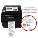 Oil Change Reminder Printer - System Kit w/ 1000 Stickers + Ink Ribbon - North State Signs & Printing