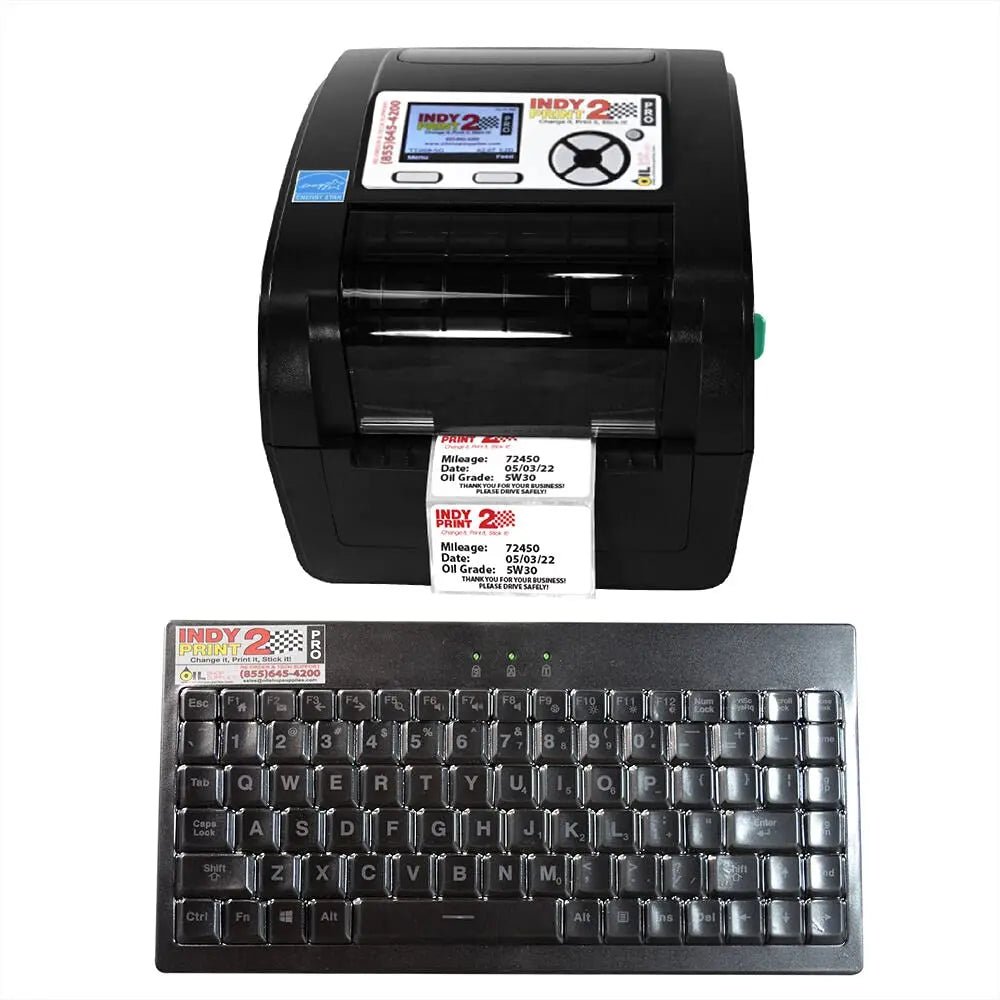 Oil Change Reminder Printer - System Kit w/ 1000 Stickers + Ink Ribbon - North State Signs & Printing