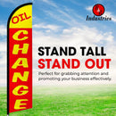 Oil Change Sign Auto Repair Brake Services Windless Flag Pack of 3 (Mount and Poles are Not Included) - North State Signs & Printing