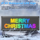 P10 Outdoor Full Color Programmable Double Sides LED Signs 39’’x 14’’ with WIFI,Programmable Scrolling LED