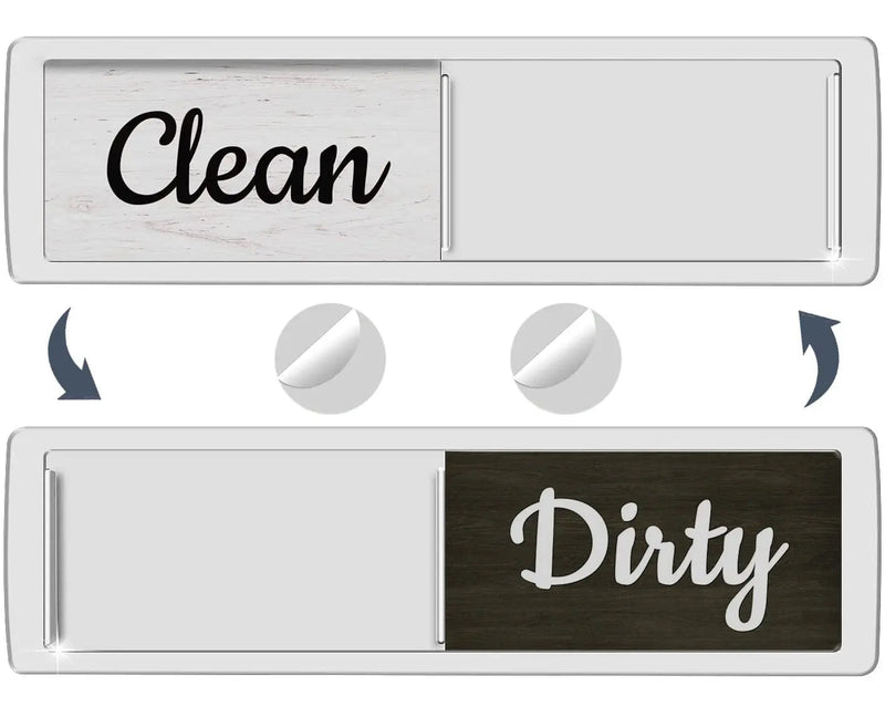 Oxepleus Dishwasher Magnet Clean Dirty Sign, Farmhouse Rustic Wood Design - North State Signs & Printing