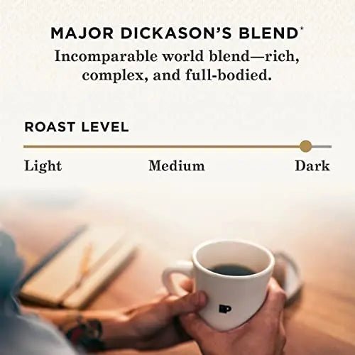 Peet's Coffee, Dark Roast Ground Coffee - Major Dickason's Blend 18 Ounce Bag - North State Signs & Printing